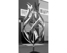 Скульптура из нержавеющей стали Бутон Стандартный размер