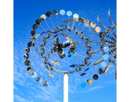 Скульптура из нержавеющей стали Бриз Малый размер, трубчатое основание из обычной стали, фото 1