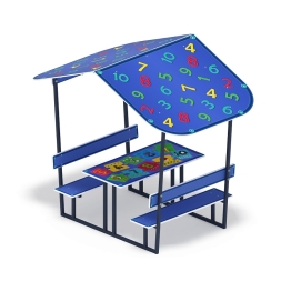 Столик детский с навесом (Арифметика) - МФ 31.01.08-03, фото 2 Столик детский с навесом (Арифметика) - МФ 31.01.08-03, фото 2