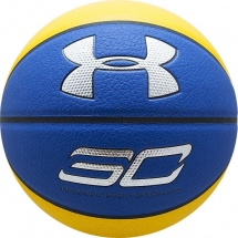 Мяч баскетбольный &quot;Under Armour Curry Composite&quot; р.7, желто-сине-серебристый