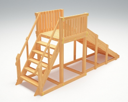 Зимняя деревянная горка “Зима wood”-2, фото 3