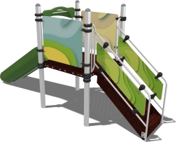 Горка детская Зефир Papercut ГР001.00.1 для игровой площадки 3-7 лет, фото 2
