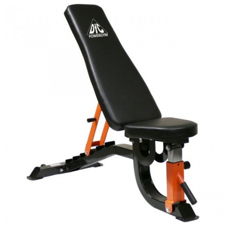 Скамья силовая универсальная DFC черная/оранж. DBCH2-1, фото 1
