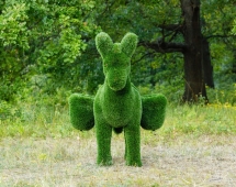 Топиари Ослик с кашпо газон Eco