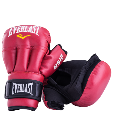 Перчатки для рукопашного боя HSIF RF3106, 6oz, к/з, красный, фото 1