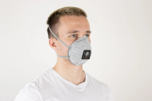 Респиратор Jeta Safety угольный FFP2 с клапаном (10 шт.), чашеобразный, JM-8626