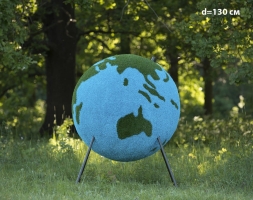 Топиари глобус, d=130 см - газон Eco, фото 1