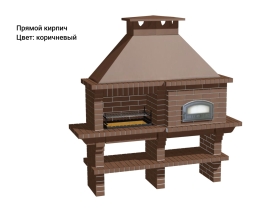 Печь Аристократ 760 Прямоугольный кирпич микс коричневого с желтым, фото 8