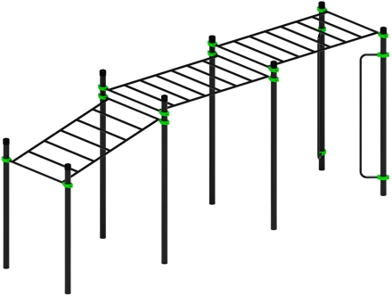 Воркаут ЛОВ 108 зеленый ВТ 102.11-02, фото 3
