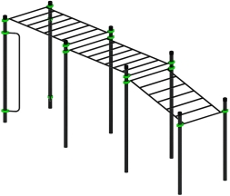 Воркаут ЛОВ 108 зеленый ВТ 102.11-02, фото 2 Воркаут ЛОВ 108 зеленый ВТ 102.11-02, фото 2