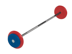 Штанга неразборная &quot;Barbell&quot; с цветными дисками d 25 мм, 20 кг