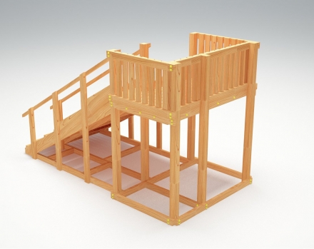 Зимняя деревянная горка “Зима wood” -3, фото 3