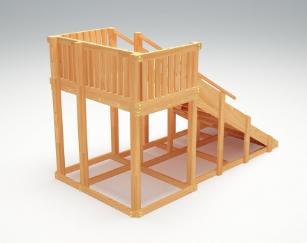 Зимняя деревянная горка “Зима wood” -3, фото 4