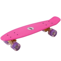 Круизер со светящимися колесами RGX PNB-01GW 22&quot; розовый