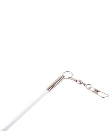 Лента для художественной гимнастики AGR-201 4м, с палочкой 46 см, оранжевый, фото 3