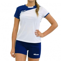 Форма волейб. жен. &quot;MIKASA&quot;, арт. MT376-023-XL, р. XL, 100% полиэстер, бело-т.синий