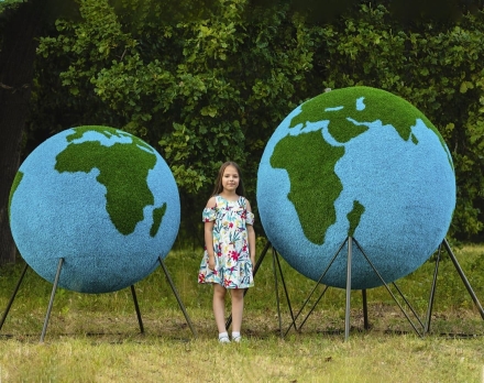 Топиари глобус, d=160 см - газон Eco, фото 4