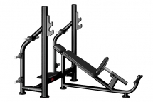 UFC Олимпийская скамья для жима с положительным углом наклона с стойками для хранения дисков UFC Олимпийская скамья для жима с положительным углом наклона с стойками для хранения дисков