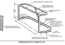 Ворота хоккейные игровые S-101 (пара)