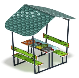 Столик детский с навесом (город) - МФ 31.01.08-05, фото 1 Столик детский с навесом (город) - МФ 31.01.08-05, фото 1