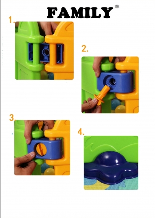 Разноцветный детский игровой заборчик FAMILY F-753, фото 2