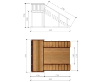 Зимняя деревянная горка “Зима wood”-4