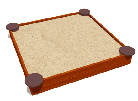 Песочница ВСТ 1152 для детской площадки, фото 1