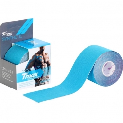 Тейп кинезиологический Tmax Synthetic Blue (5 см x 5 м), арт. 423327, голубой