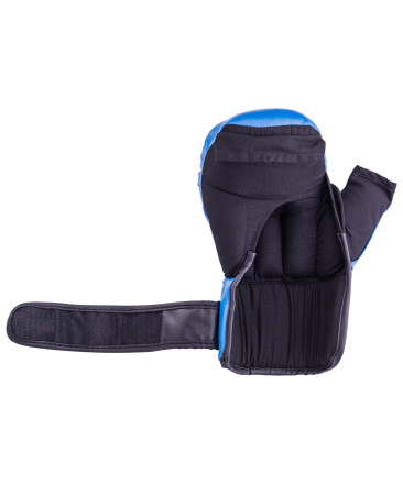 Перчатки для рукопашного боя HSIF RF3206, 6oz, к/з, синий, фото 5