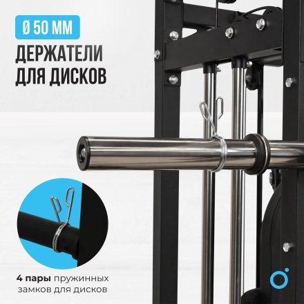 Многофункциональный силовой комплекс со встроенными весовыми стеками OXYGEN FITNESS LORRY, фото 15