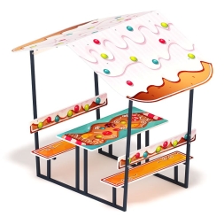 Столик детский с навесом (пряник) - МФ 31.01.08-06, фото 1 Столик детский с навесом (пряник) - МФ 31.01.08-06, фото 1