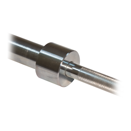 Гриф олимпийский прямой 86&quot;, до 450 кг, хромированный (класс-ZINK), фото 5