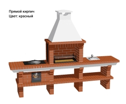 Печь Аристократ 7142 Прямоугольный кирпич красный с коричневым, фото 12