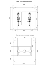 Жим лежа (красный) - Уличный тренажер - СТ 026-11.П, фото 6