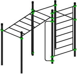 Воркаут ЛОВ 108 зеленый ВТ 102.12-02, фото 3 Воркаут ЛОВ 108 зеленый ВТ 102.12-02, фото 3