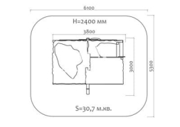 Домик-беседка Шалаш 06021 для детской площадки, фото 4