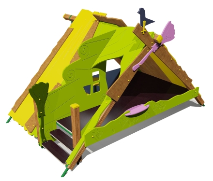 Домик-беседка Шалаш 06021 для детской площадки, фото 1