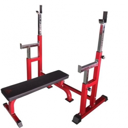 Скамья со стойками под штангу DFC DZ005FB, фото 1