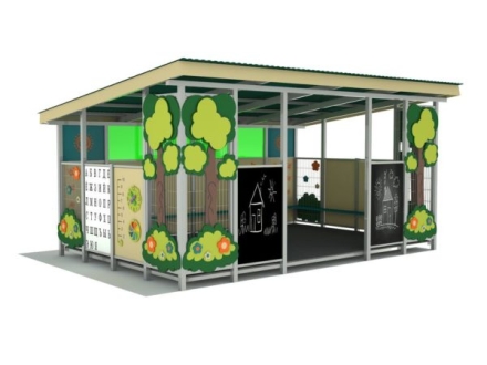 Теневой навес 6,8 х 4,8 тип 3 для улицы, фото 1