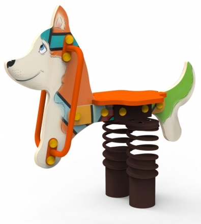 Качели на пружине «Хаски», паттерн &quot;Этник&quot; КЧ034.01, фото 1