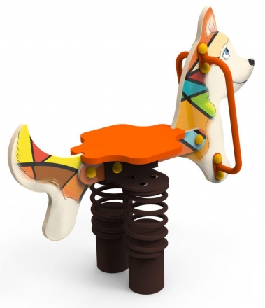 Качели на пружине «Хаски», паттерн &quot;Этник&quot; КЧ034.01, фото 2