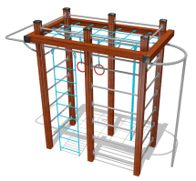 Спортивный комплекс ВСТ 8051 для уличной площадки