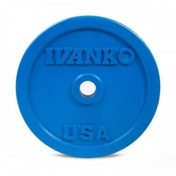 Бампированный обрезиненный диск IVANKO OBP-20KG (20 кг)