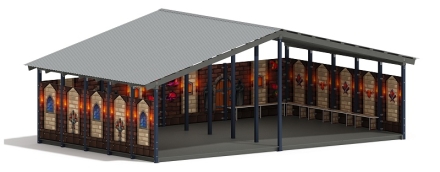 Теневой навес (Замок. Средневековый) - МФ 70.8.5-11, фото 4