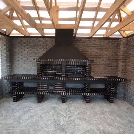 Печь Аристократ 736 Радиальный кирпич красный, фото 2