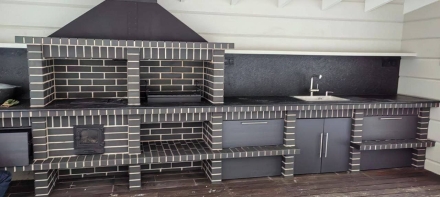 Печь Аристократ 736 Радиальный кирпич красный, фото 7