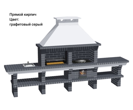 Печь Аристократ 736 Радиальный кирпич красный, фото 12