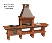 Печь Аристократ 7142 Радиальный кирпич красный с коричневым