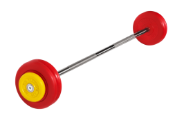 Штанга неразборная &quot;Barbell&quot; с цветными дисками d 25 мм, 27,5 кг