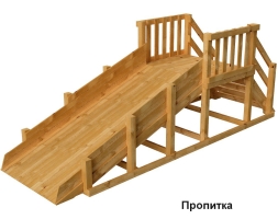  Зимняя деревянная заливная горка Снежный Барс 1 , фото 2
